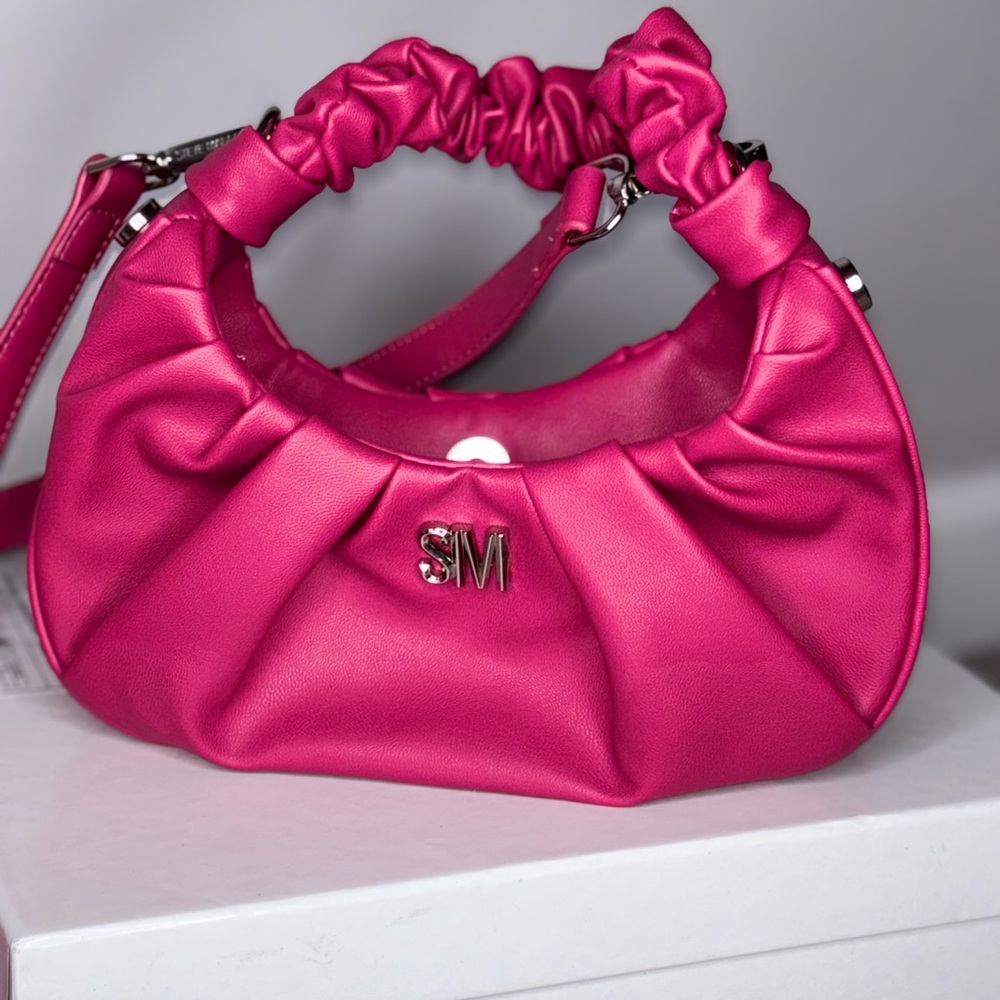 Steve Madden Pink Mini Bag with Ruched Design